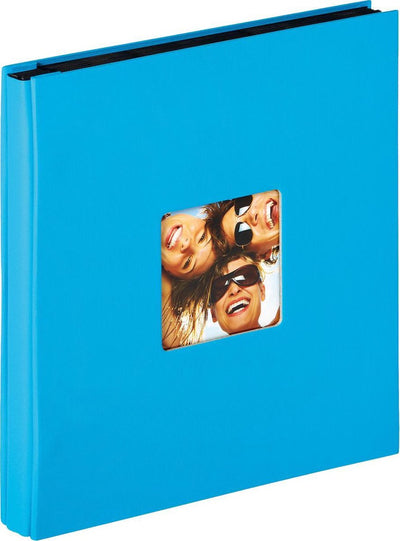 Walther ea-110-u fun - album de photos - format 31 x 33 cm - 400 photos 10 x 15 cm - bleu océan