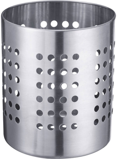 Porte-ustensiles de cuisine Westmark, rond, diamètre : 12 cm, hauteur : 13,5 cm, acier inoxydable, argent, 69022211