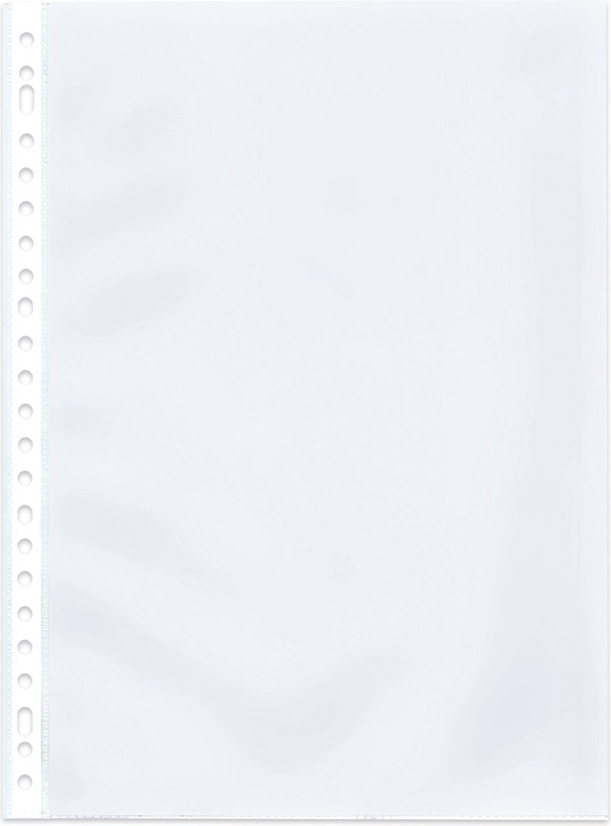 Sac de présentation Kangaro - a4 - pp - 23 trous - 120 microns - grainé transparent - 50 pièces - k-14031