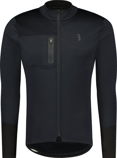 Bbb cycling coldguard veste de cyclisme - veste d'hiver - coupe-vent et hydrofuge - vêtements de vélo de course - noir - taille s - bbw-456