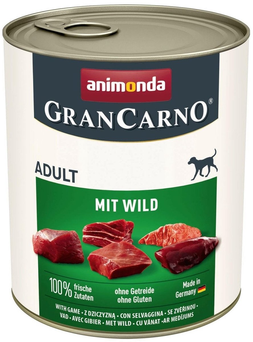 Animonda grancarno adulte 1x800g - avec gibier
