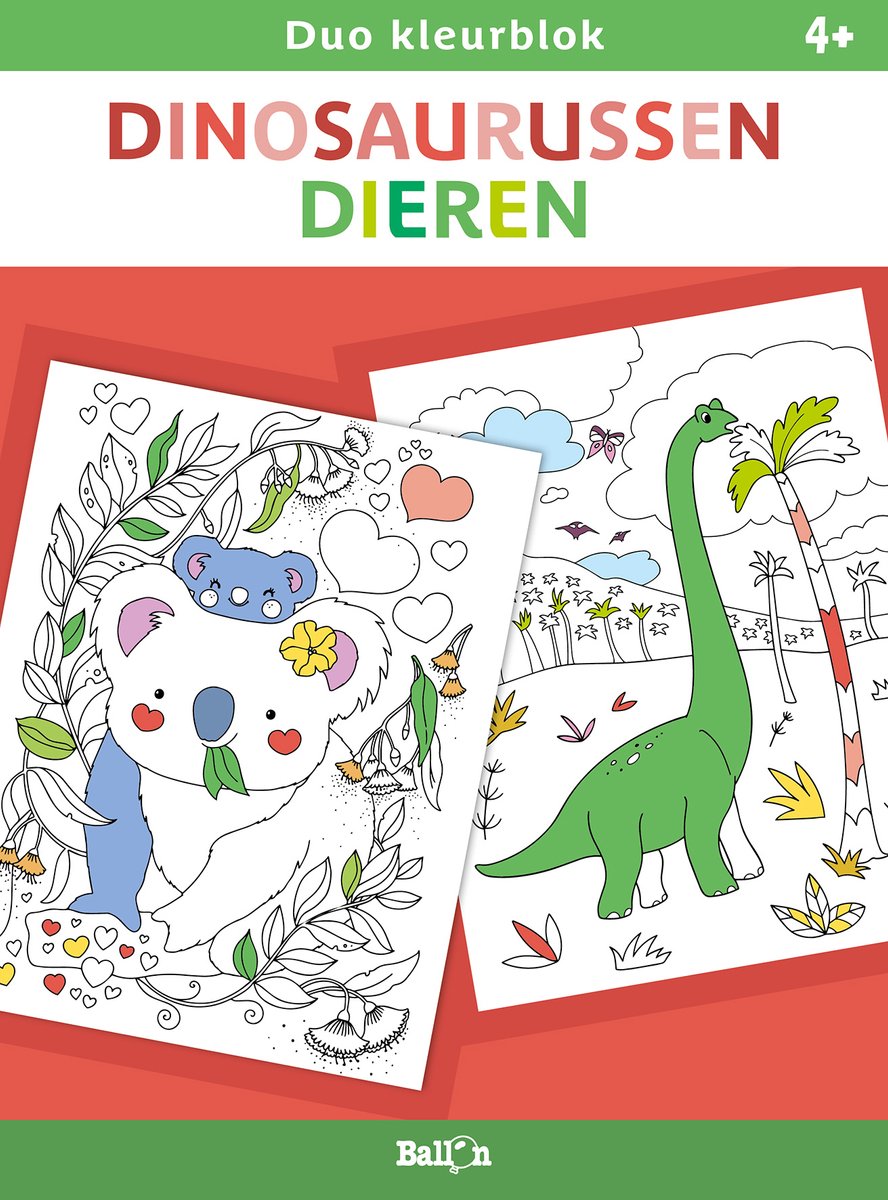Blocs de couleurs duo éditeur standard - dinosaures et animaux