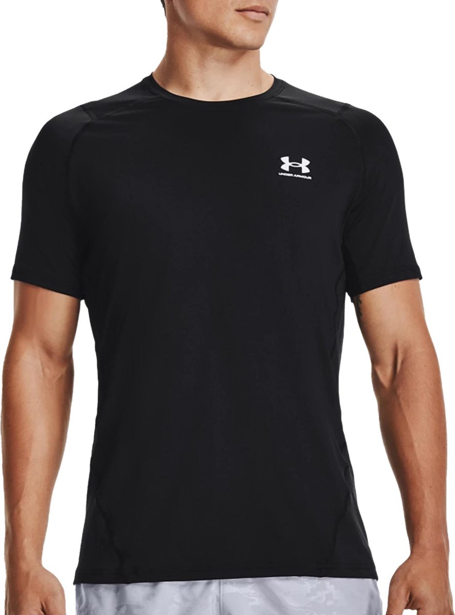 Under Armour UA HG Heatgear Armour Fitted Chemise de sport à manches courtes pour hommes - Noir - Taille S