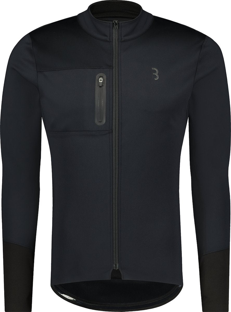 Bbb cycling coldguard veste de cyclisme - veste d'hiver - coupe-vent et hydrofuge - vêtements de vélo de course - noir - taille m - bbw-456