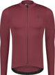 Bbb cycling essence ls - chemise de cyclisme manches longues homme - 10-15 °c - chemise de VTT et de cyclisme respirante avec 3 poches arrière - rouge foncé