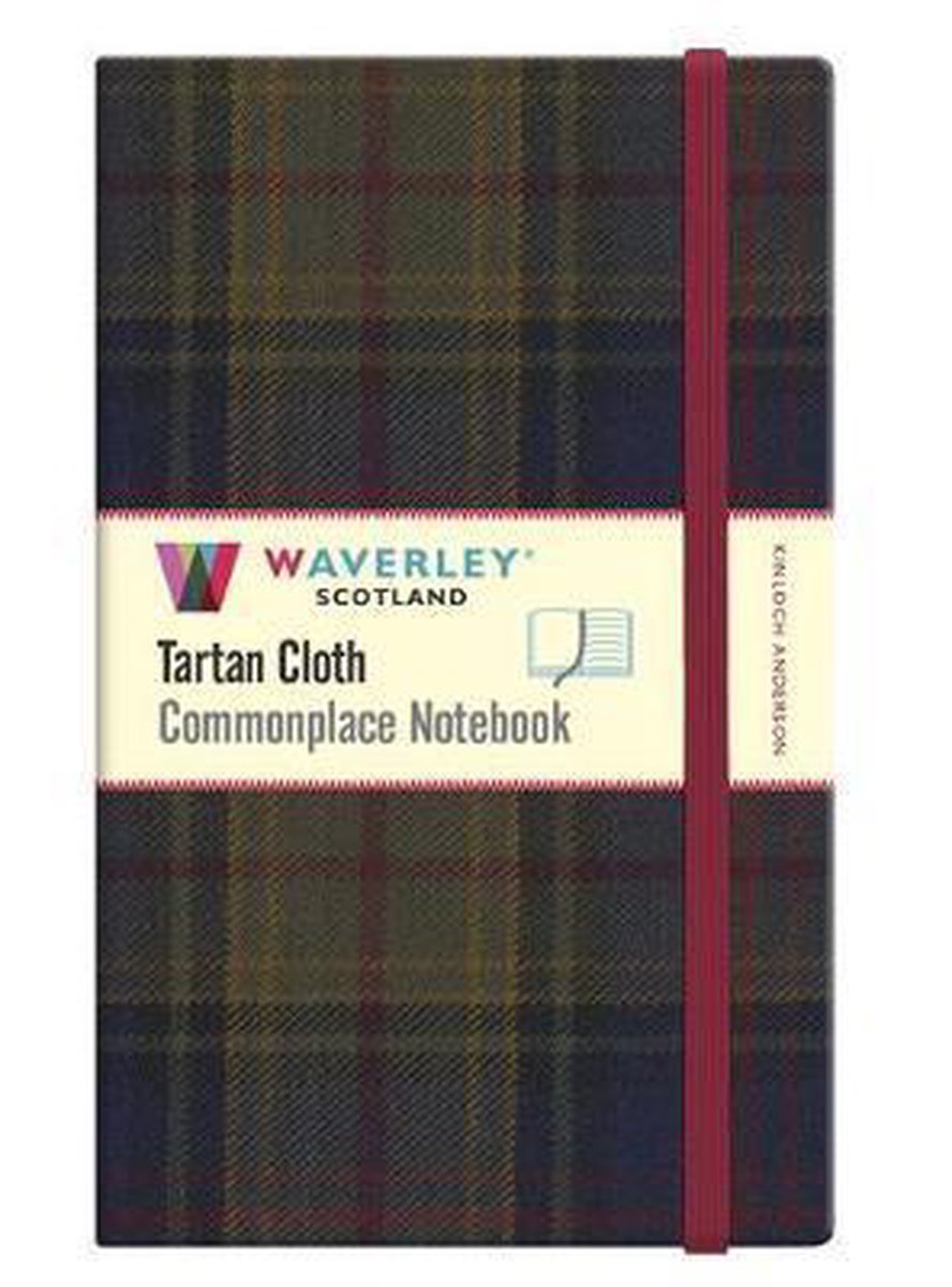 Kinloch Anderson : Waverley Ecosse véritable tartan tissu banal carnet