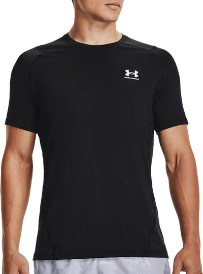 Under Armour UA HG Heatgear Armour Fitted Chemise de sport à manches courtes pour homme - Noir - Taille XXL