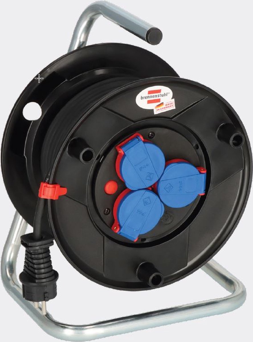 Brennerstuhl enrouleur de câble ak 240 noir 20 mètres h05rr-f 3g1.5