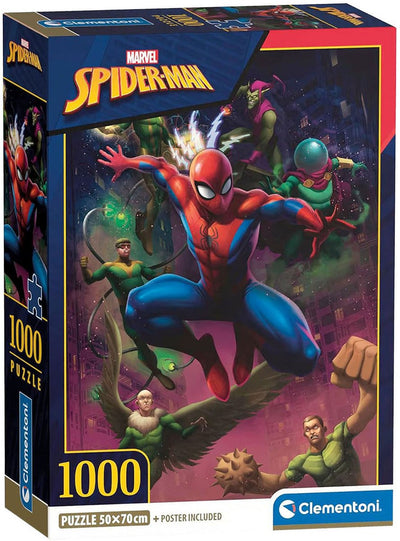 Clementoni - puzzle - 1000 pièces - Spiderman - à partir de 14 ans - collection haute qualité