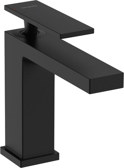 Hansgrohe tecturis e - robinet de lavabo - commande monocommande - démarrage à froid à économie d'énergie - avec vidage - taille 110 mm - noir mat