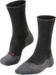 Falke tk2 explore laine soie rembourrage moyen laine matériau fonctionnel chaussettes de randonnée hommes gris - taille 42-43