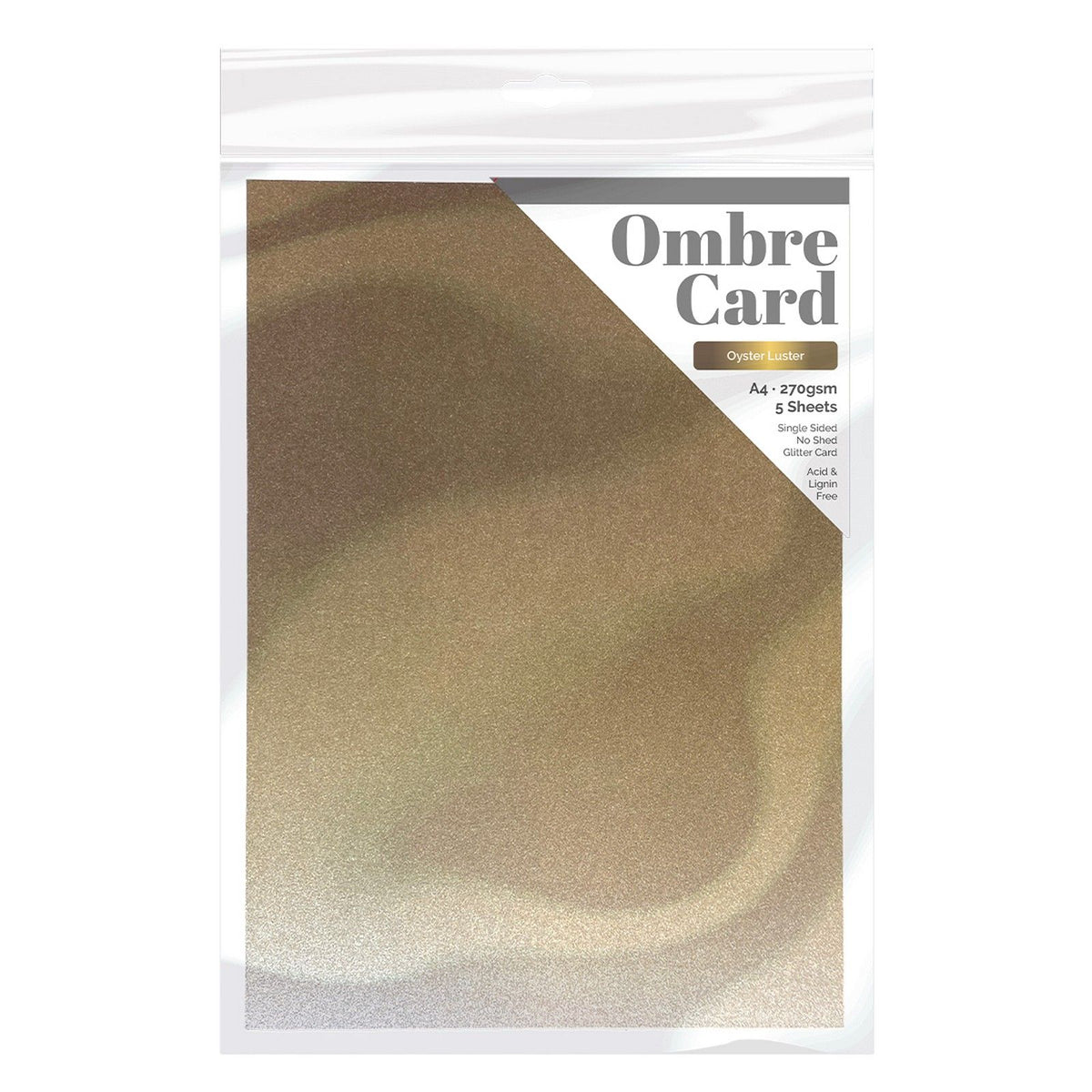 Craft perfect par Tonic Studios Craft Perfect • carte à paillettes a4 250 g ombre huître lustre 5 pièces