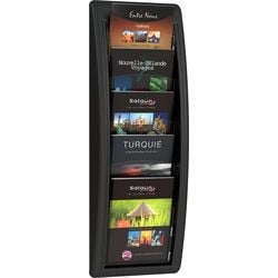 Porte-brochures mural paperflow 22,7x9x65,5cm a5 5 compartiments