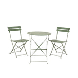 Ensemble bistro Decoris acier vert ø60xh71cm - afbeelding 1
