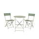 Ensemble bistro Decoris acier vert ø60xh71cm