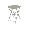 Ensemble bistro Decoris acier vert ø60xh71cm