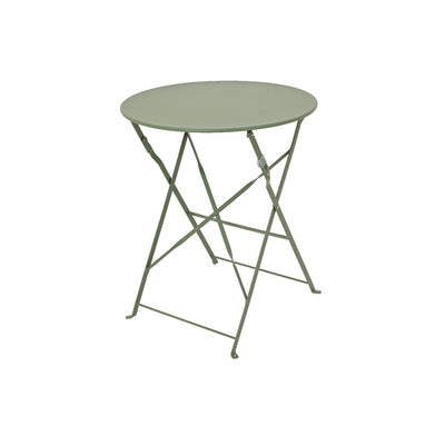 Ensemble bistro Decoris acier vert ø60xh71cm