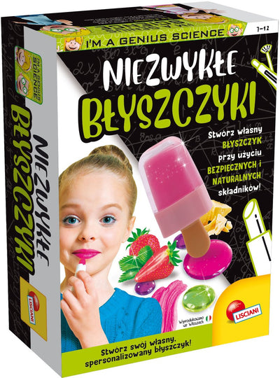 Lisciani I'm Genius – Kit de fabrication de brillants à lèvres – Parfumé coloré – Ingrédients naturels – 7+