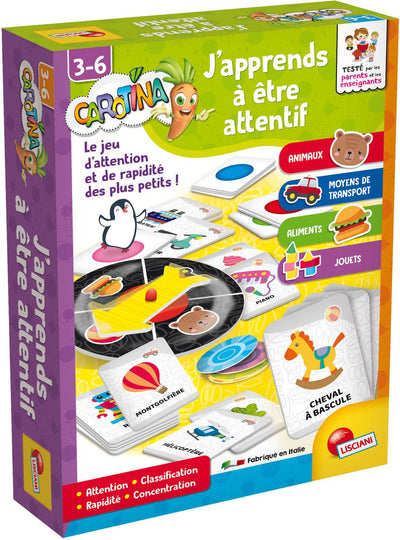Lisciani carotina plus j'apprends à faire attention