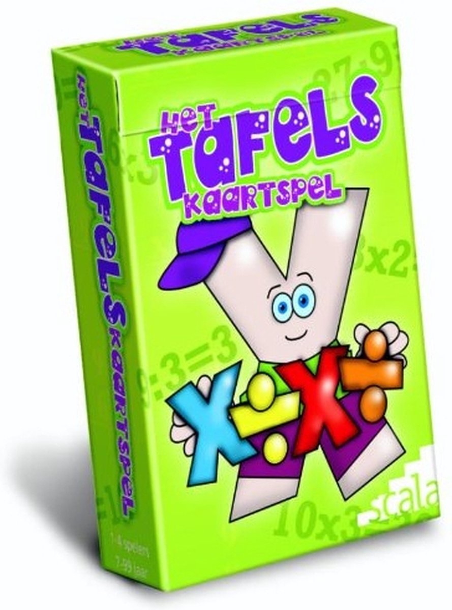 Jeu de cartes Scala les tables