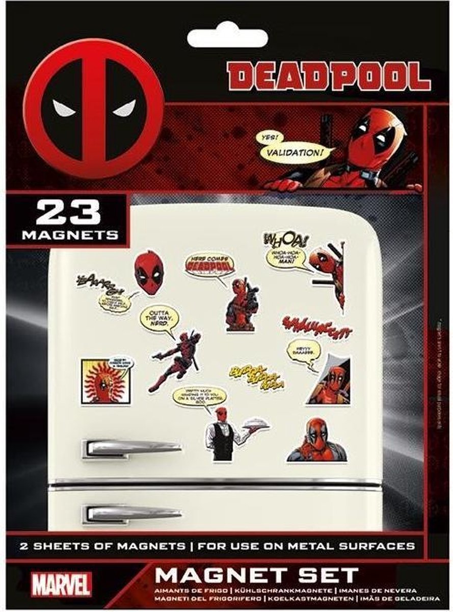 Ensemble d'aimants Marvel Deadpool (bande dessinée)