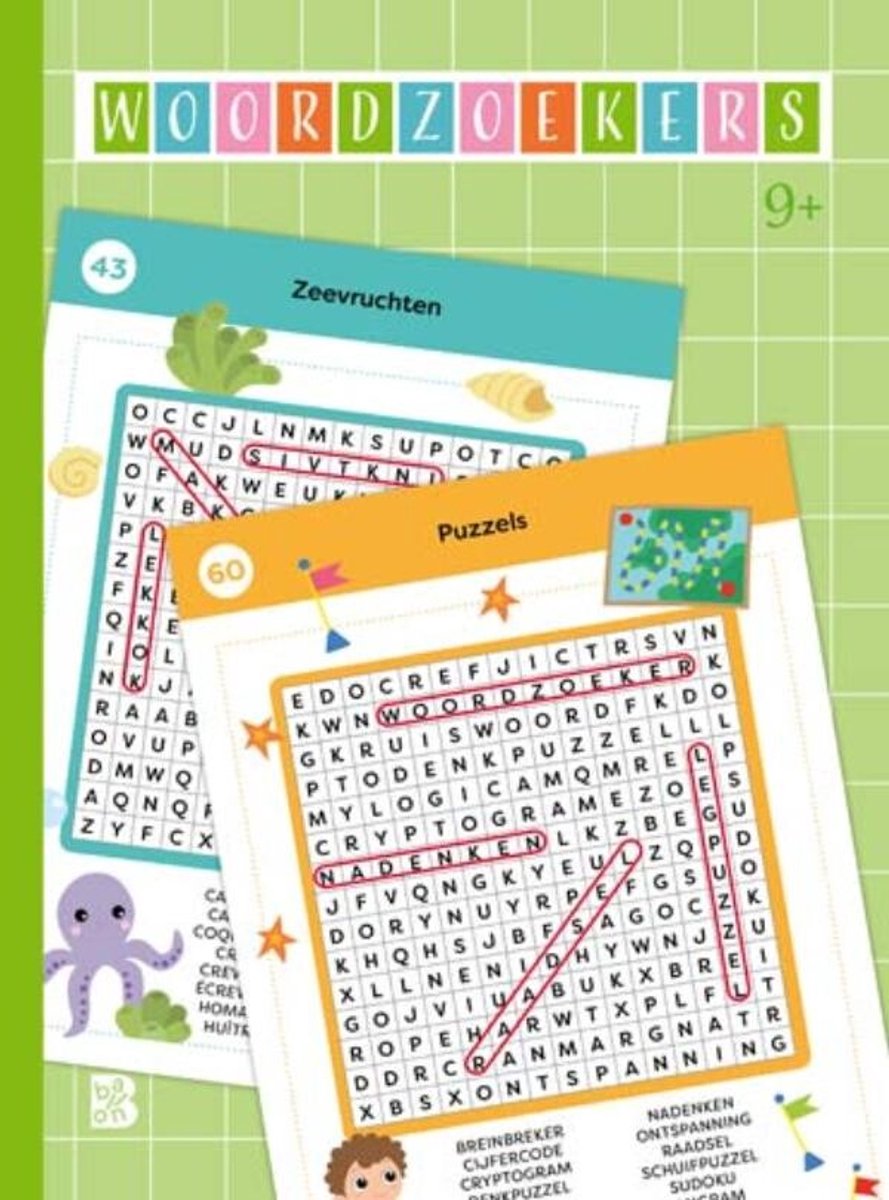 Livres de puzzle 1 - recherches de mots 9+