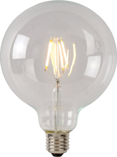Lucide g95 classe b - lampe à filament - ø 9,5 cm - LED dimmable - E27 - 1x7W 2700K - transparent