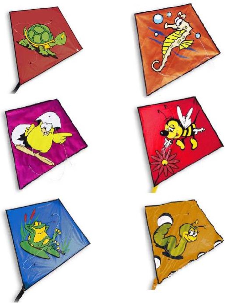 Didak plage cerf-volant diamant drôle - 60x65 cm