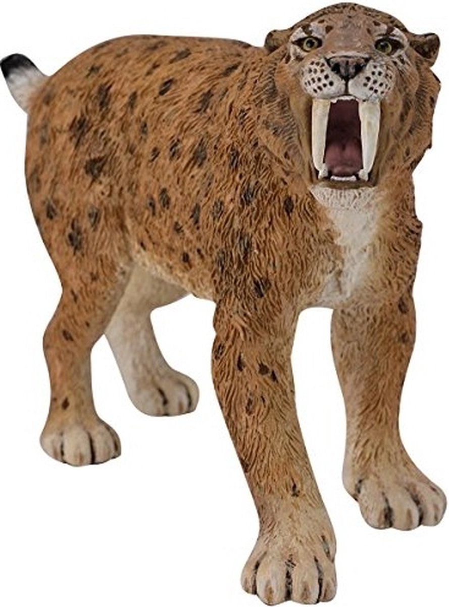 Figurine Collecta - tigre à dents de sabre - (xl) - préhistoire - peint à la main - miniature