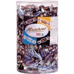 Mélange de miniatures Chocolat Mars 3kg carton 296 pièces