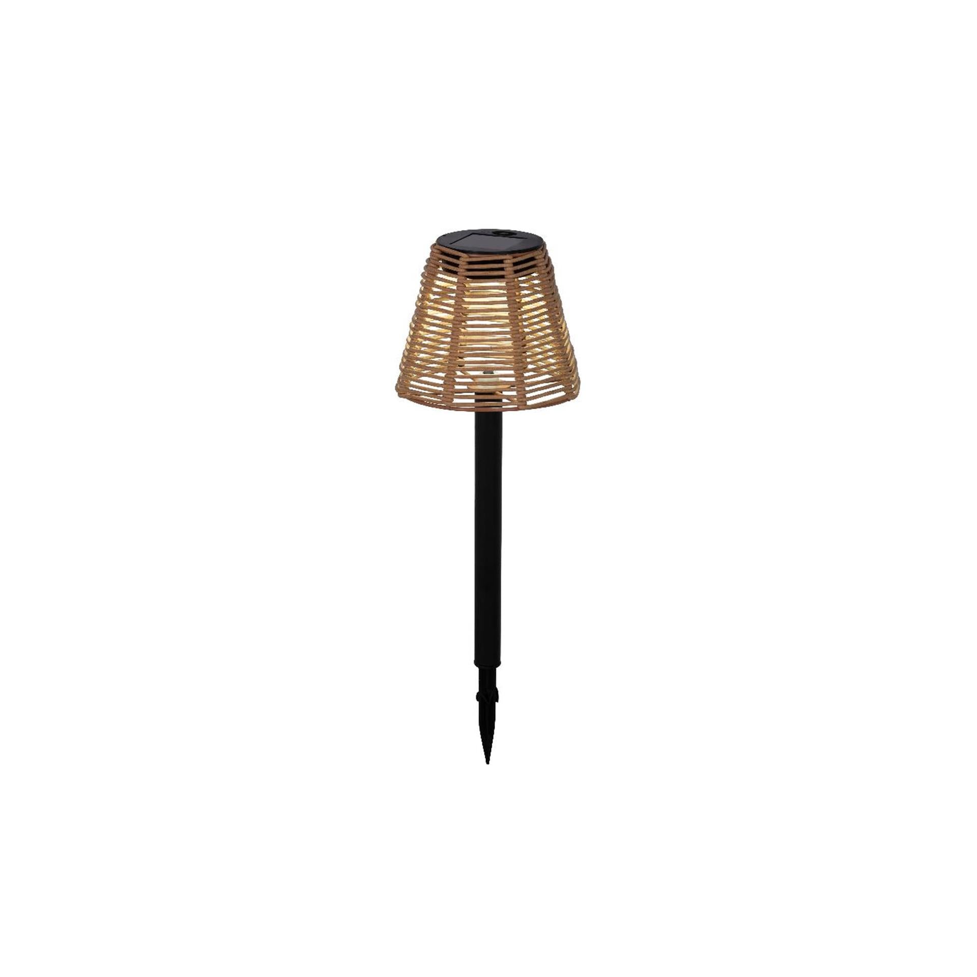 Lampe solaire enfichable Lumineo osier ø12xh30cm