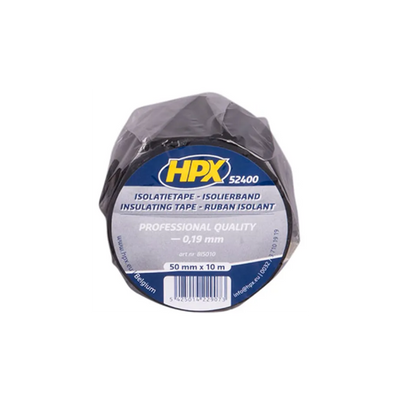 Ruban d'isolation HPX PVC 50 mm x 10 mètres - noir