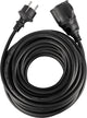 Rallonge Q-link - mise à la terre - ip44 - h05rrf - 3 x 1,5 mmâ² - 12 m - noir