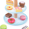 Bigjigs en bois etagere avec des gâteaux