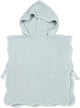 Poncho de bain ondulé bébé Meyco - tissu éponge - gris bleu - 1-3 ans