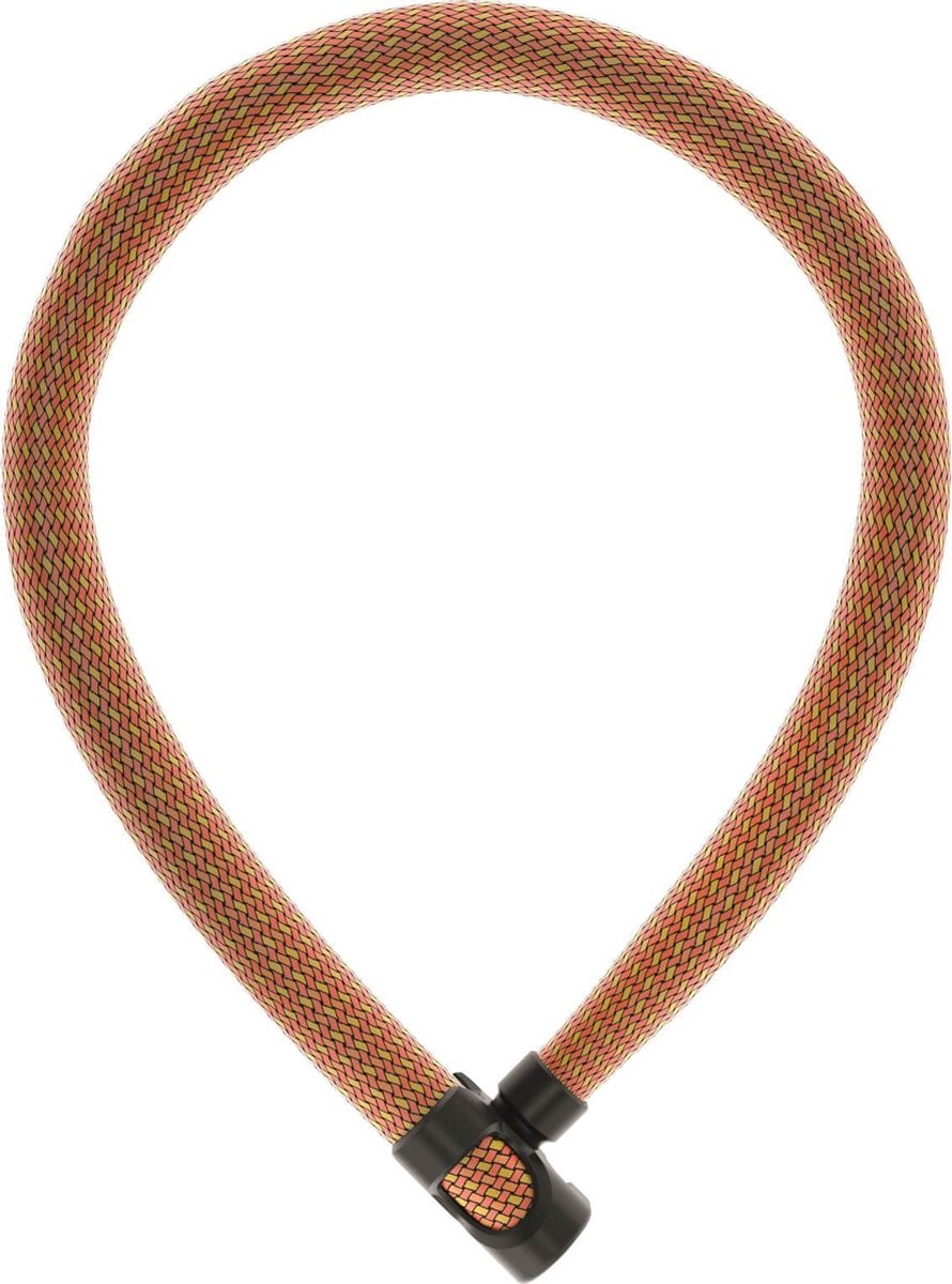 Abus IvyTex 7210 - Orange Cadenas pour chaîne de vélo, 85cm, Serrure à clé