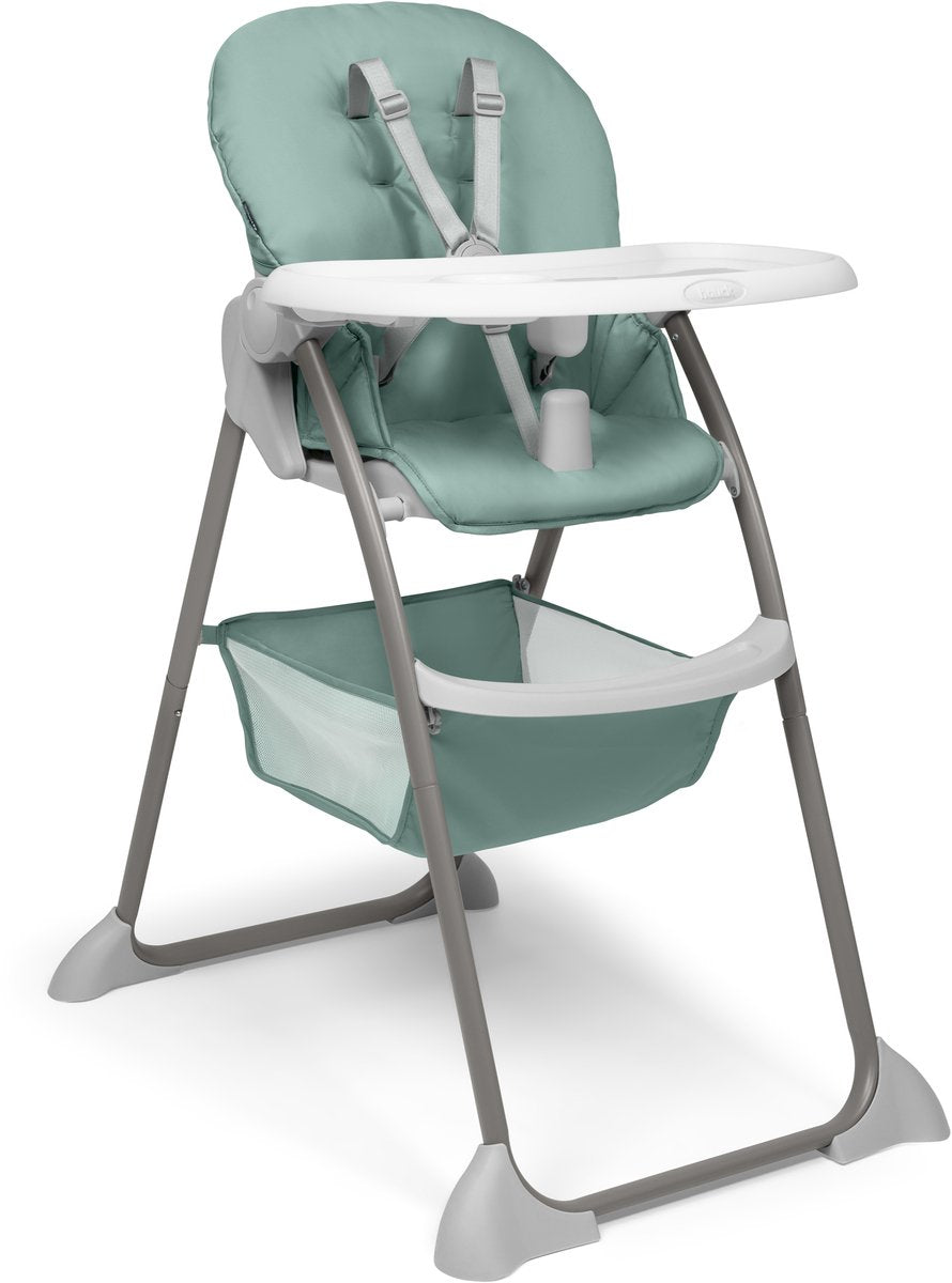 Hauck - sit nfold - chaise haute pliante compacte - menthe poussiéreuse
