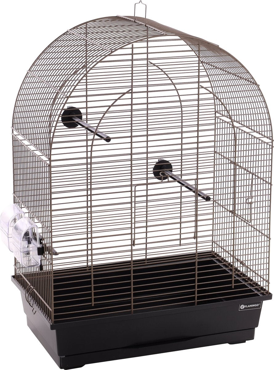 Cage à perruche Flamingo Klara 2 45x28x62,5 taupe métallisé