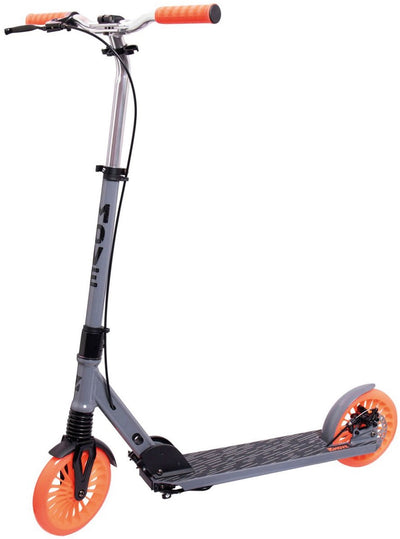 Trottinette pliante Move skates - move 200 disc - gris orange - pliable - réglable en hauteur - enfants et adultes (8+)