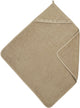 Cape de bain à volants bébé Meyco - tissu éponge - taupe - 80x80cm