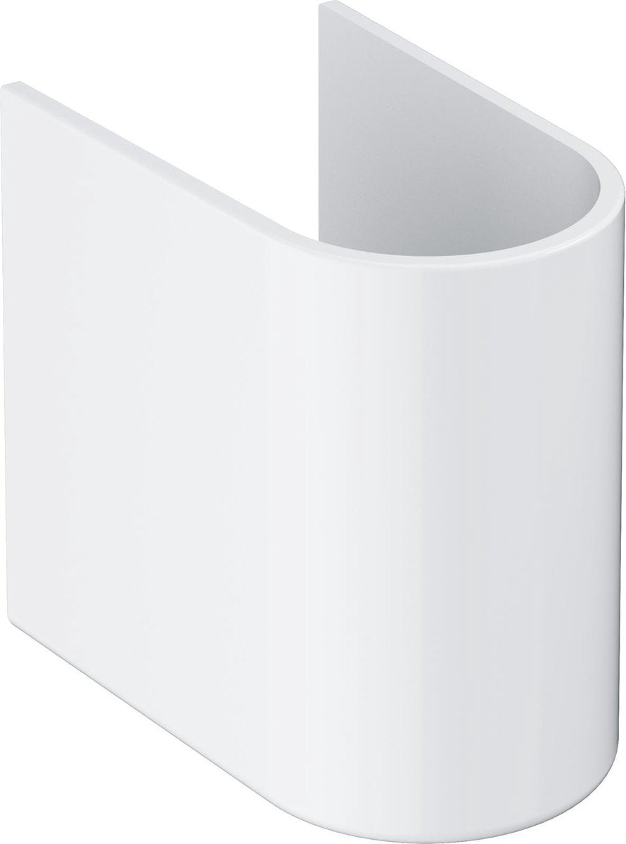 Couvercle de siphon euro Grohe pour lavabo - céramique - blanc