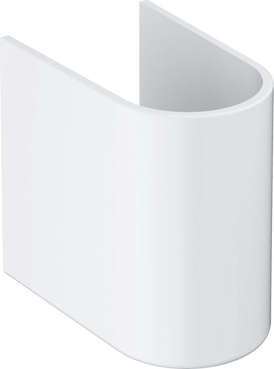 Couvercle de siphon euro Grohe pour lavabo - céramique - blanc