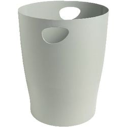 Corbeille à papier exacompta ecobin gris 15l polypropylène