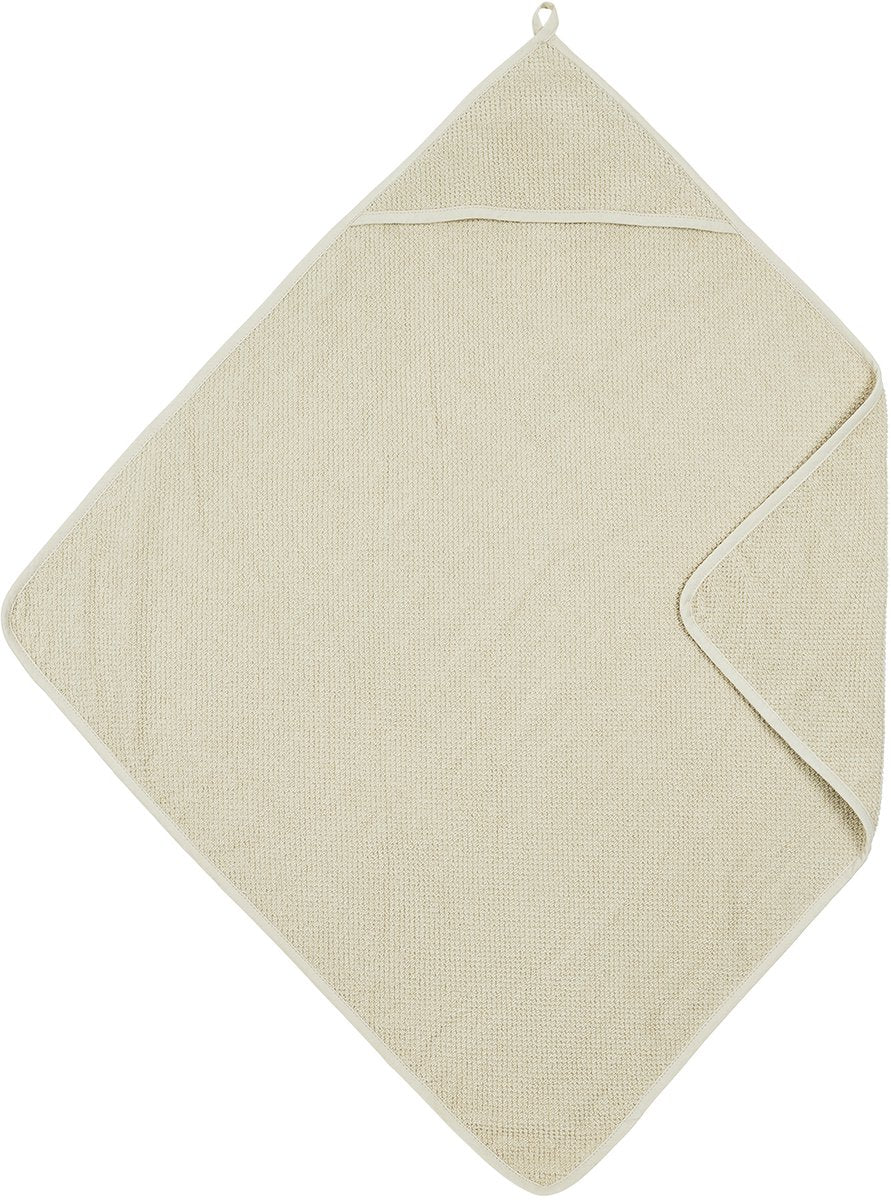 Cape de bain bébé popcorn Meyco - sable doux - 75x75cm