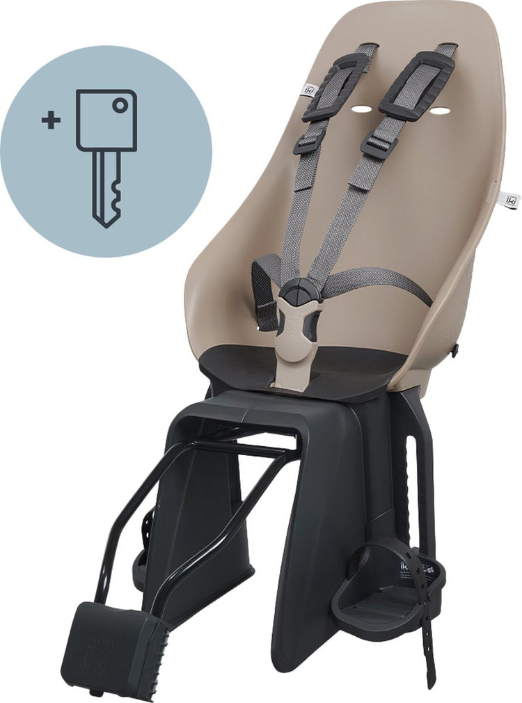 Siège de vélo Urban iki derrière le cadre ta-ke - inaho beige bincho noir
