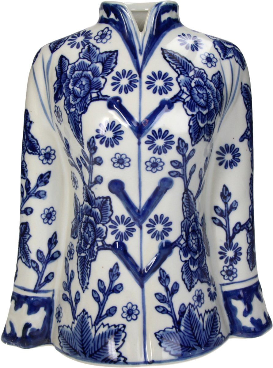 Vase collection Hd manteau porcelaine 21x13x25,5cm