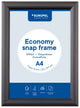 Cadre à clic économique européen – cadre pour affiches – a4 – 21 x 29,7 cm – 25 mm – aluminium – noir