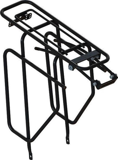 Carrier arrière avec porte-sacs 28 pouces en acier noir