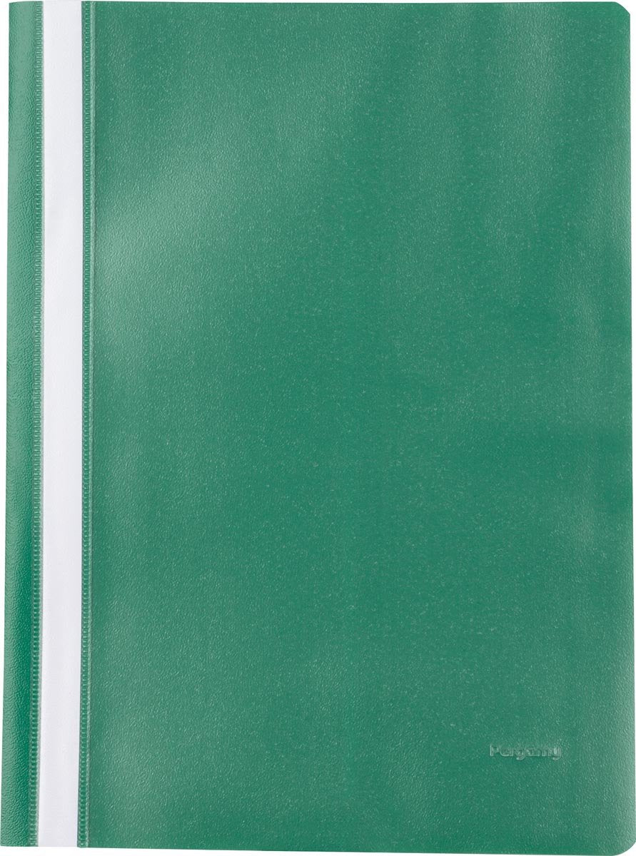Dossier Quick-Fix Pergamy, ft a4, pp, paquet de 5, vert