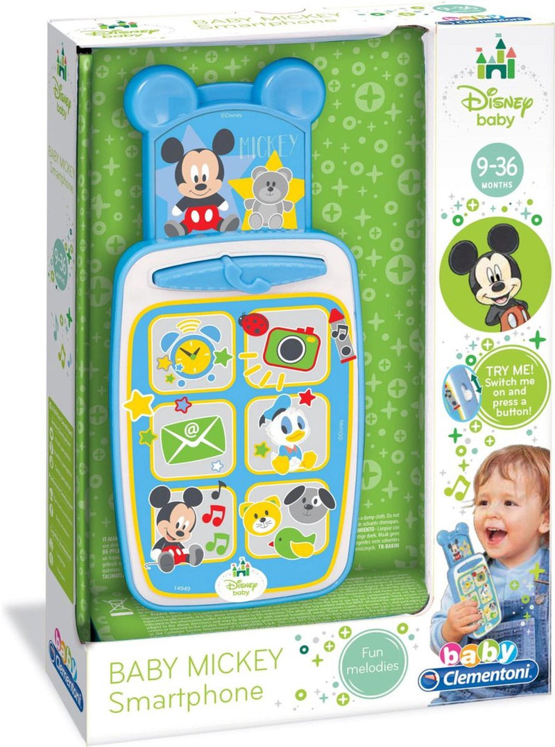 Téléphone bébé Mickey et Minnie avec lumière et son